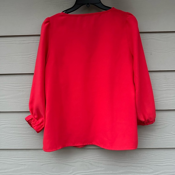 Tuckernuck Women's Poppy Red Hollis Blouse - Picture 9 of 9